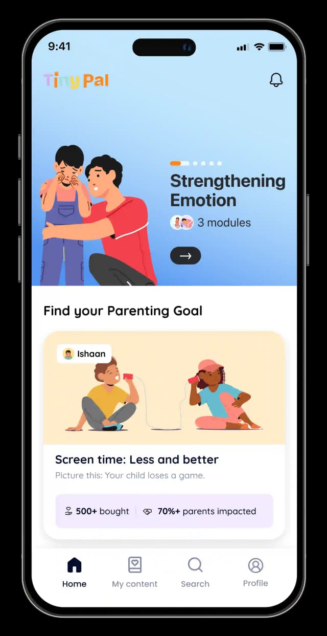 TinyPal App Mockup